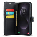 Magnetic Wallet for Samsung Galaxy S25 Edge Black Case 2-in-1 with Card Holder