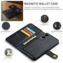Magnetic Wallet for Samsung Galaxy S25 Edge Black Case 2-in-1 with Card Holder
