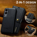 Magnetic Wallet for Samsung Galaxy S25 Edge Black Case 2-in-1 with Card Holder