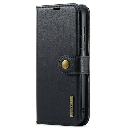 Magnetic Wallet for Samsung Galaxy S25 Edge Black Case 2-in-1 with Card Holder