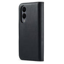 Magnetic Wallet for Samsung Galaxy S25 Edge Black Case 2-in-1 with Card Holder