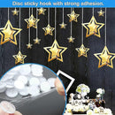 Shibaod_max 50 pcs 20mm Self-Adhesive Ceiling Hooks, Wall Hooks for Suspension, No Drilling Needed, White Plastic Hooks