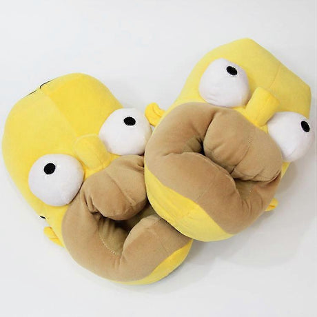 Simpson Slippers Funny Plush Warm Winter Indoor Slippers
