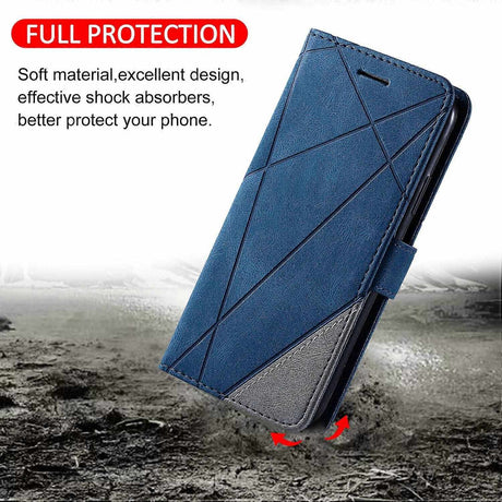 Magnetic Folio Case with Card Holder Compatible with iPhone 11 Leather Case Perfect Blue-max Blue