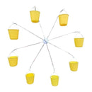 Bird Feeder Carousel Toy With Water Bottle and Food Dish