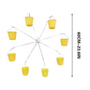 Bird Feeder Carousel Toy With Water Bottle and Food Dish