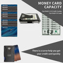 Metal Wallet Credit Card Holder with Storage Pouch