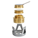 Alcohol Burner for Emergency Kitchen 2-Pack 400ml Compatible with Camping Stoves