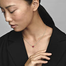 Red Heart Necklace, Timeless Red Heart Jewelry for Women, Elegant Gift