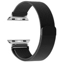 Apple Watch Band Milanese Loop Compatible with Series 9 8 7 6 SE 5 3 Ultra 2 Sizes 38mm 40mm 41mm 42mm 44mm 45mm 49mm Black