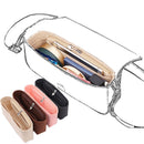 Women's Multi-Pocket Felt Handbag Insert Organizer, Black, Size M