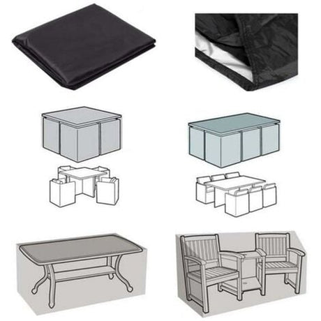 Waterproof Oxford Cloth Outdoor Furniture Cover Rectangular Waterproof Tarpaulin