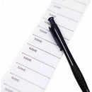 Fonepro School Name Labels 200 pcs Iron-On Woven Name Labels for School White Write-On Labels