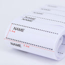 Fonepro School Name Labels 200 pcs Iron-On Woven Name Labels for School White Write-On Labels