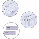 Fonepro School Name Labels 200 pcs Iron-On Woven Name Labels for School White Write-On Labels