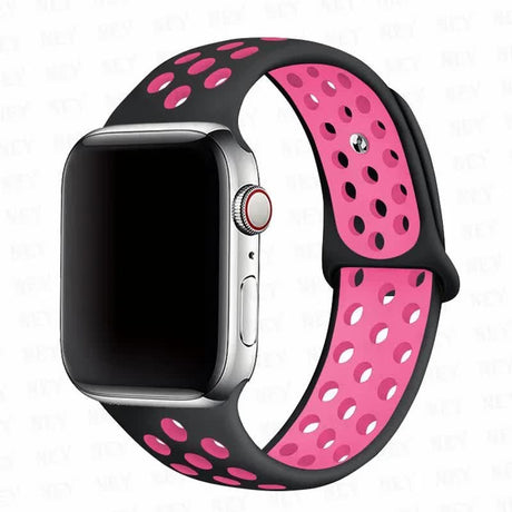 Apple Watch Band Compatible with Ultra 2, Series 9/8/7/6/5/4/3/SE, 45mm 49mm 44mm 40mm 41mm 42mm, Black Pink, 15 Pack
