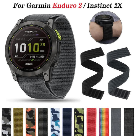 Garmin Enduro 2 Fenix 6X 6 Pro 5X 5 Plus 7X 7 Epix Gen 2 Compatible 26mm 22mm Ultralight Nylon Watch Band Bracelet