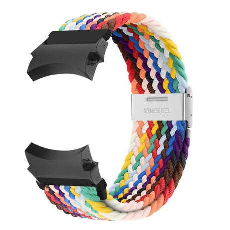 Compatible with Samsung Galaxy Watch 4 5 6 Pro Classic 20mm Strap Black Nylon Band 40mm 43mm 44mm 45mm 47mm