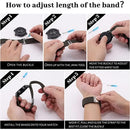 Compatible with Samsung Galaxy Watch 4 5 6 Pro Classic 20mm Strap Black Nylon Band 40mm 43mm 44mm 45mm 47mm