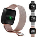 Fitbit Versa 2 3 4 Lite Sense Band Replacement Magnetic Milanese Bracelet Rose Pink Watch Strap