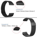 Fitbit Versa 2 3 4 Lite Sense Band Replacement Magnetic Milanese Bracelet Rose Pink Watch Strap