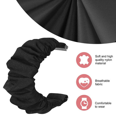 Samsung Galaxy Watch Band 40mm 44mm 42mm Classic Scrunchies Bracelet Black Compatible with Galaxy Watch 4 6