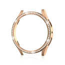 Samsung Galaxy Watch 6 5 4 40mm 44mm Case PC Clear Bumper with Diamond Coating for Single Row Shiny Protection