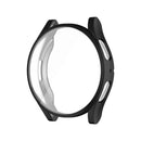 Samsung Galaxy Watch 4 5 6 Screen Protector Case 40mm 44mm with Silicone TPU Bumper Black Compatible with Galaxy Watch6 44mm