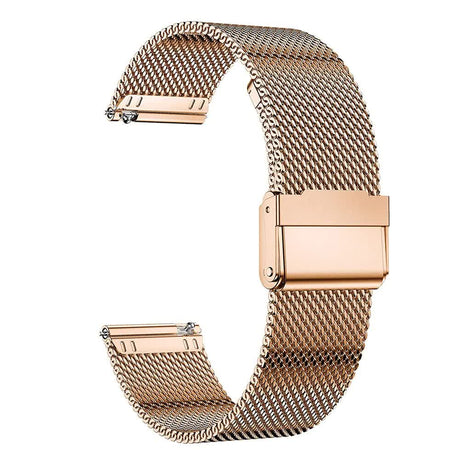 Stainless Steel Bracelet Compatible with Samsung Galaxy Watch 4 5 6 40mm 44mm Mesh Loop Bling Case Gold Set