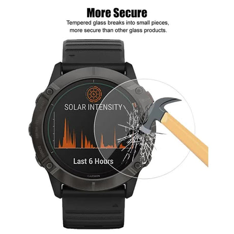 Garmin Fenix Screen Protector Tempered Glass Compatible with Fenix 7X 7S 7 6X 6S 6 Pro 5 5S 5X Plus 1pc