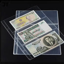 3-Compartment Loose Leaf Banknote Album Page Holder 80x177mm for Collectors 10 pcs/1 pc