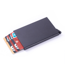 RFID Protected Aluminum Smart Card Holder Pop-Up Black 1pc