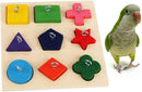 Wooden Bird Puzzle Toy for Parrots Compatible with Educational Bird Feeder Chew Toys