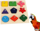 Wooden Bird Puzzle Toy for Parrots Compatible with Educational Bird Feeder Chew Toys
