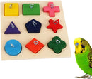 Wooden Bird Puzzle Toy for Parrots Compatible with Educational Bird Feeder Chew Toys