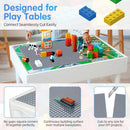 LEGO Compatible Building Base Plates Classic 4 Pack Light Gray 25.5 x 25.5 cm for Children
