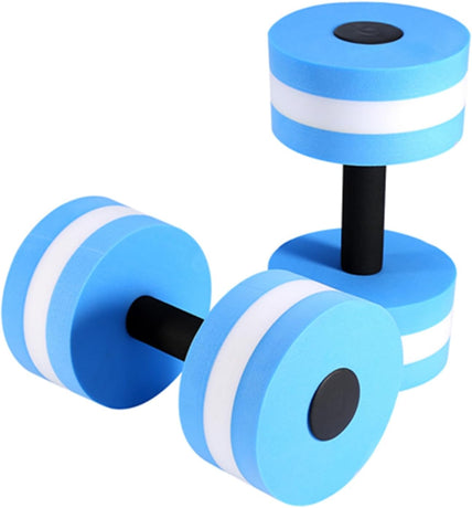 Water Dumbbells Set 2PCS Pool Resistance Fitness Equipment Foam Dumbbells for Water Aerobics