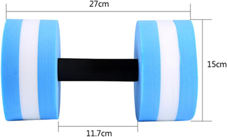 Water Dumbbells Set 2PCS Pool Resistance Fitness Equipment Foam Dumbbells for Water Aerobics