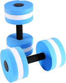 Water Dumbbells Set 2PCS Pool Resistance Fitness Equipment Foam Dumbbells for Water Aerobics