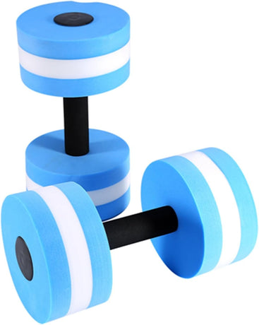 Water Dumbbells Set 2PCS Pool Resistance Fitness Equipment Foam Dumbbells for Water Aerobics