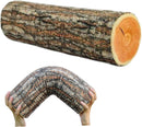 Log Cushion Round Stump Shaped Wood Grain Design Decorative Pillow Cover for Home Decor