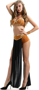 Princess Leia Captive Adult Costume Halloween Cosplay Black M Size Womens Sexy Costume