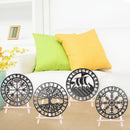 Metallic Viking Wall Art Nordic Compass Decor for Bedroom Living Room