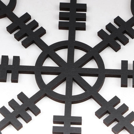 Metallic Viking Wall Art Nordic Compass Decor for Bedroom Living Room