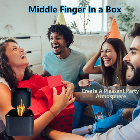 Middle Finger Surprise Joke Gift Box for Adults Office 1 Piece