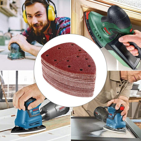 Compatible with Bosch PSM 100A PSM 160 PSM 200 AES PSM 18 PDA 180 Sandpaper 105mm x 152mm Grit P40 60-Pack
