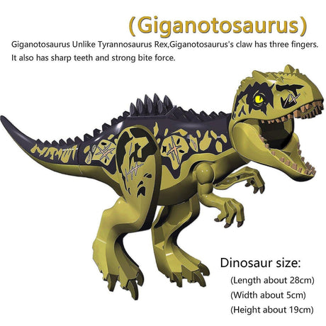 Compatible with LEGO Jurassic Dinosaur World Giganotosaurus Building Blocks Animal Toy Figures Children Birthday Gift