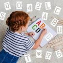 Alphabet Stencils for Capital Letters and Numbers