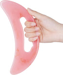 Gua Sha Massager Large Pink For Lymphatic Drainage Cellulite Massage Face Back Pain Relief