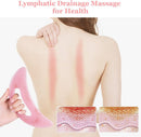 Gua Sha Massager Large Pink For Lymphatic Drainage Cellulite Massage Face Back Pain Relief